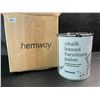 Image 3 : 1 Hemway Chalk Based Furniture Paint - Lobster Red (1L) - For Interior/Exterior Home Decor - New
