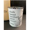 Image 4 : 1 Hemway Chalk Based Furniture Paint - Lobster Red (1L) - For Interior/Exterior Home Decor - New