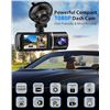 Image 7 : 1 SUVCON Dash Cam; Front and Rear WiFi 2K 3-Channel Dash Cam w/ 32GB SD Card -  New Sealed!
