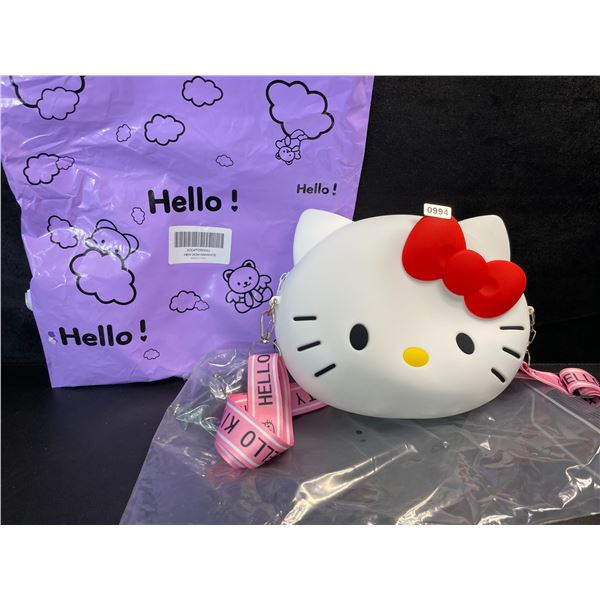 1 Cute Silicone Hello Kitty Purse/Body Bag with Strap - Brand New