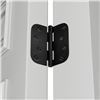 Image 4 : 12-Pack of Interior/Exterior Door Hinges; Matte Black; 4" x 4" Size with 5/8" Radius Corners - New