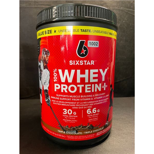 1 Tub of Six Star 100% Whey Protein+ Powder - Triple Chocolate -3.99lbs - New (Exp: Nov 2027)