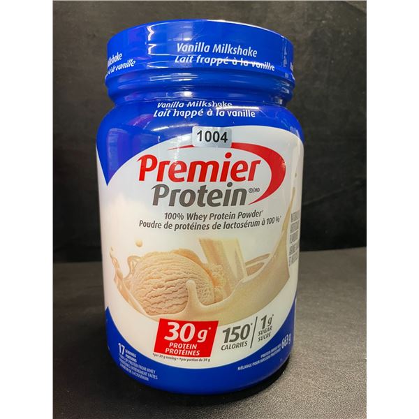1 Tub of Premier Protein Powder - Vanilla Milkshake - 663g - New (BB: 2026/OCT 30)