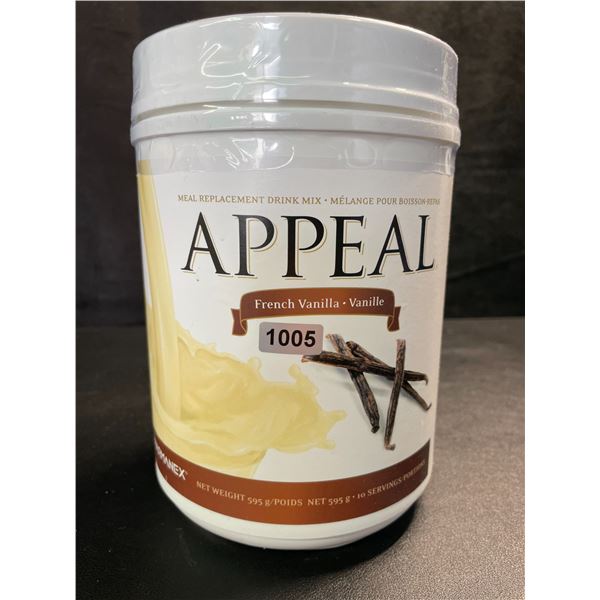 1 Pharmanex APPEAL Meal Replacement Drink Mix; French Vanilla - 595g - New (Exp: 02/2027)