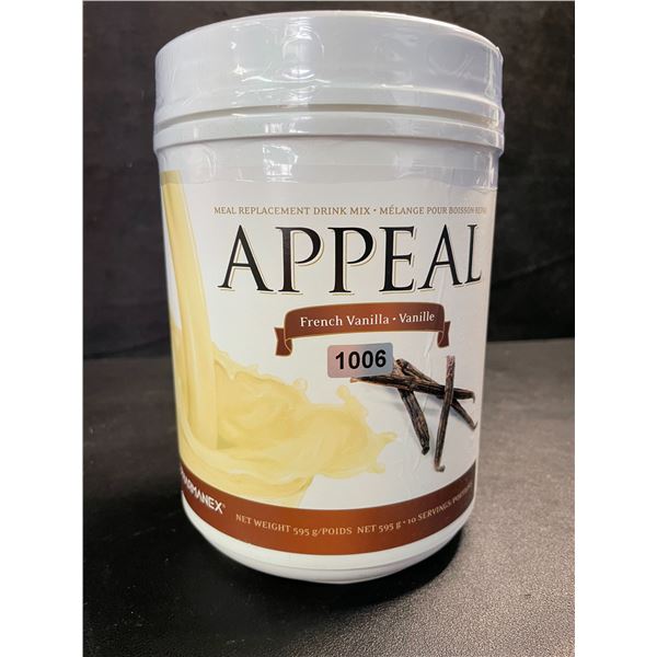 1 Pharmanex APPEAL Meal Replacement Drink Mix; French Vanilla - 595g - New (Exp: 02/2027)