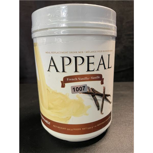 1 Pharmanex APPEAL Meal Replacement Drink Mix; French Vanilla - 595g - New (Exp: 02/2027)