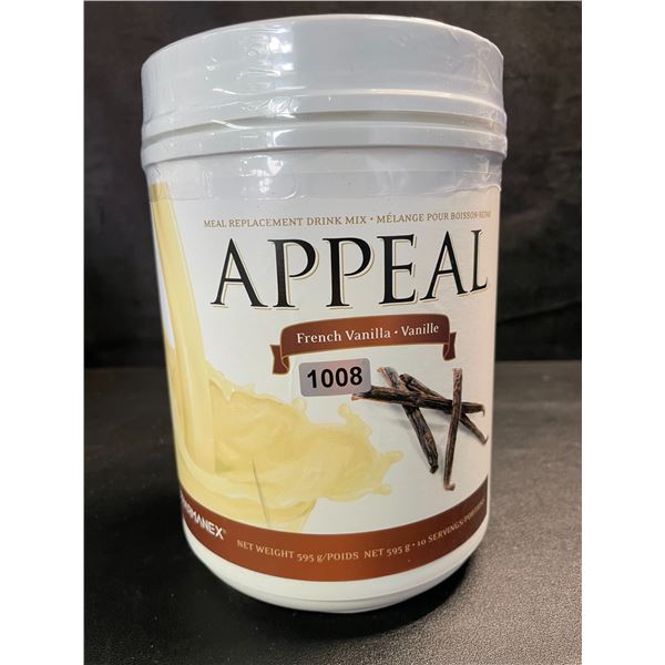 1 Pharmanex APPEAL Meal Replacement Drink Mix; French Vanilla - 595g - New (Exp: 02/2027)
