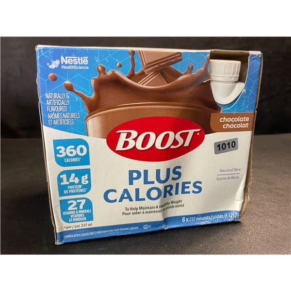 Nestle Boost Plus Meal Replacement Drinks - Chocolate Flavour - 6 x 237ml - (EXP: 2026/AL 14)