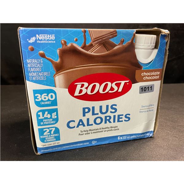 Nestle Boost Plus Meal Replacement Drinks - Chocolate Flavour - 6 x 237ml - (EXP: 2026/AL 14)
