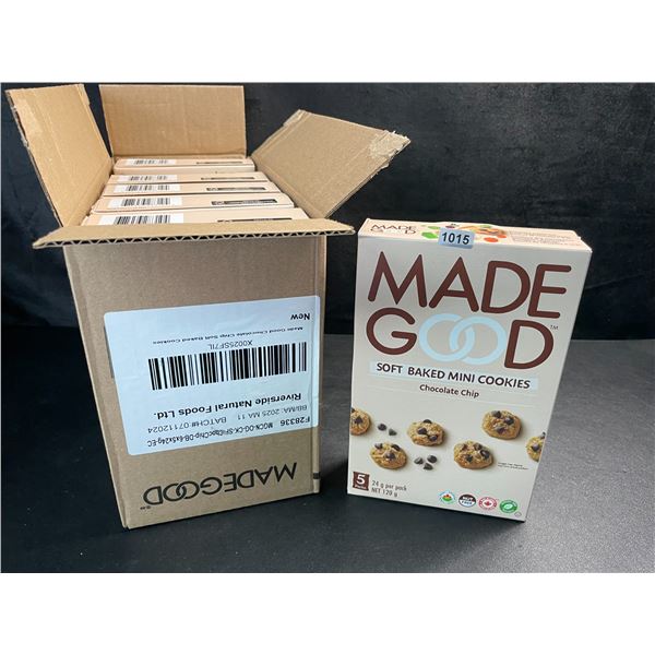 1 Case of MadeGood Soft Baked Mini Chocolate Chip Cookies (30 packs/6 x 5-Pack Boxes) New