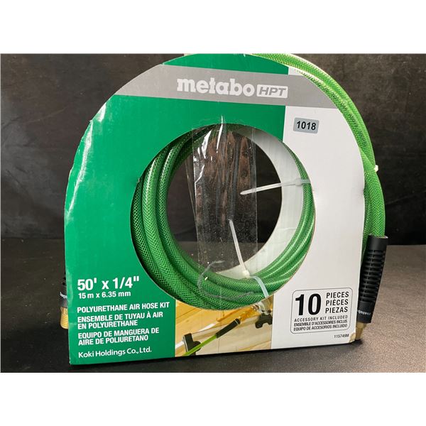 1 Metabo HPT 50' x 1/4" Polyurethane Air Hose Kit - Brand New