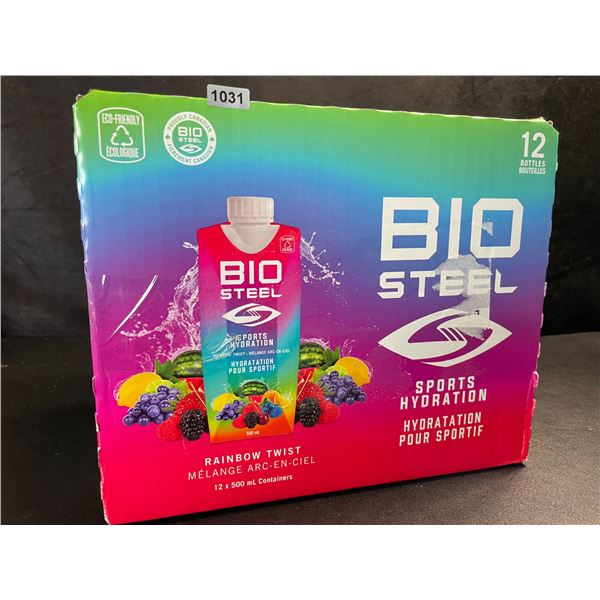 1 Case of Bio Steel Rainbow Twist Sports Hydration Drinks - 12 x 500ml Containers (BB: 2026/AL 08)