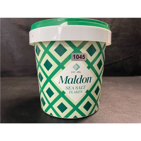 1 Tub of Maldon Sea Salt Flakes - 20oz (570g) Resealable Tub - New