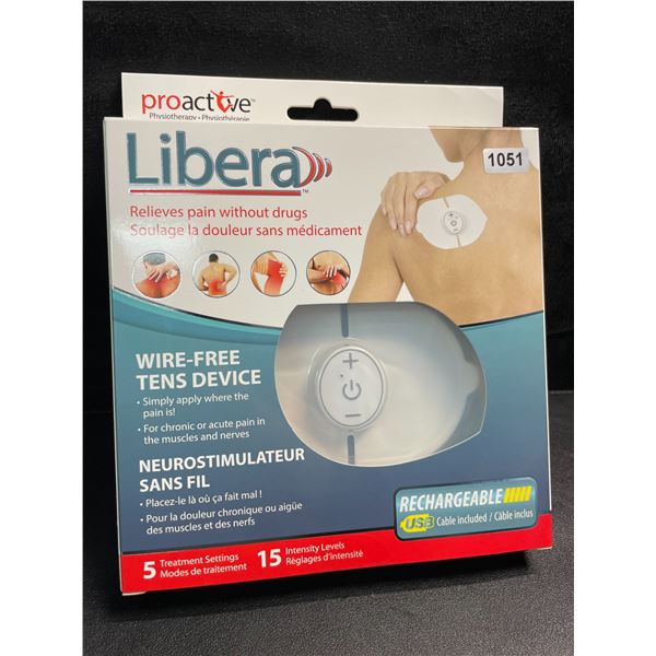 1 ProActive Libera Wire-Free TENS Device for Pain Relieve in Muscles/Nerves - NEW