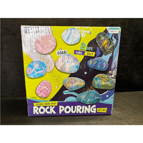 1 Light and Dark Create and Paint Your Own Rock Art Kits - New