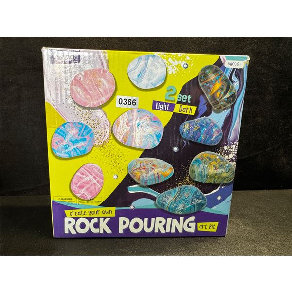 1 Light and Dark Create and Paint Your Own Rock Art Kits - New