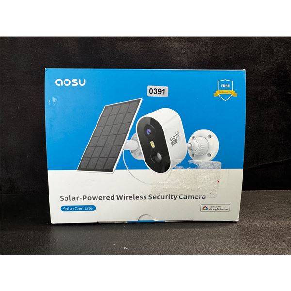 1 Aosu Solar Powered Wireless Security Camera - New
