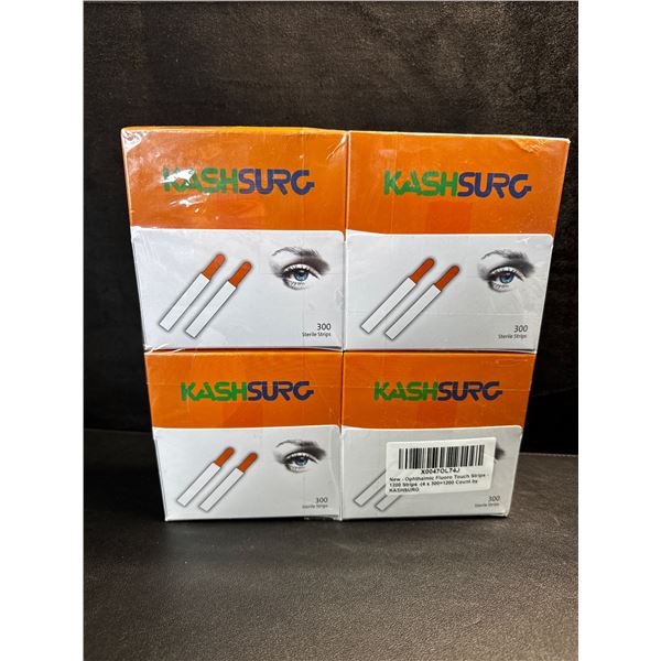 1 4-Pack of Kashurg Ophthalmic Fluoro Touch Strips - New