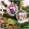 Image 2 : 1 20-Pack of Mikaile DIY Clear Balls for Christmas, Birthdays, Crafts - New