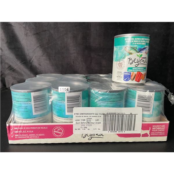 1 Case of Purina Beyond Alaskan Cod, Salmon, & Sweet Potato Wet Dog Food - 12 x 368g Cans - New