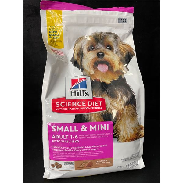 1 Hill's Science Diet Small & Mini Adult Dog Food - 4.5LB Bag - New Sealed