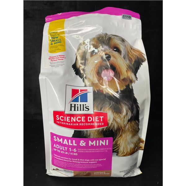 1 Hill's Science Diet Small & Mini Adult Dog Food - 4.5LB Bag - New Sealed