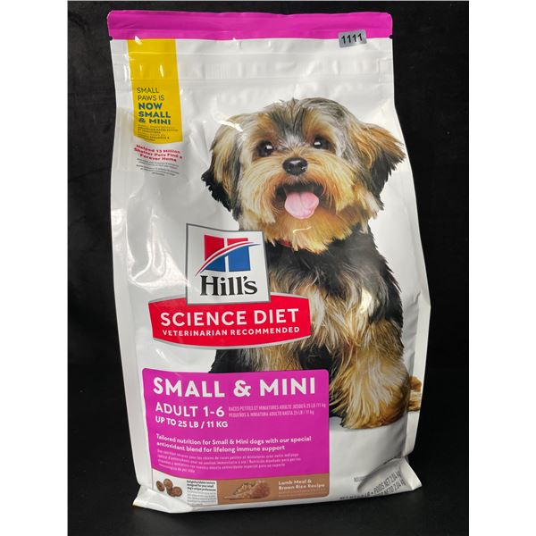 1 Hill's Science Diet Small & Mini Adult Dog Food - 4.5LB Bag - New Sealed