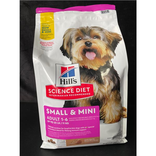 1 Hill's Science Diet Small & Mini Adult Dog Food - 4.5LB Bag - New Sealed