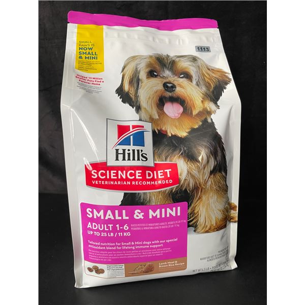 1 Hill's Science Diet Small & Mini Adult Dog Food - 4.5LB Bag - New Sealed