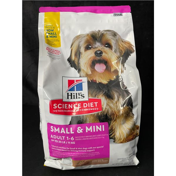 1 Hill's Science Diet Small & Mini Adult Dog Food - 4.5LB Bag - New Sealed