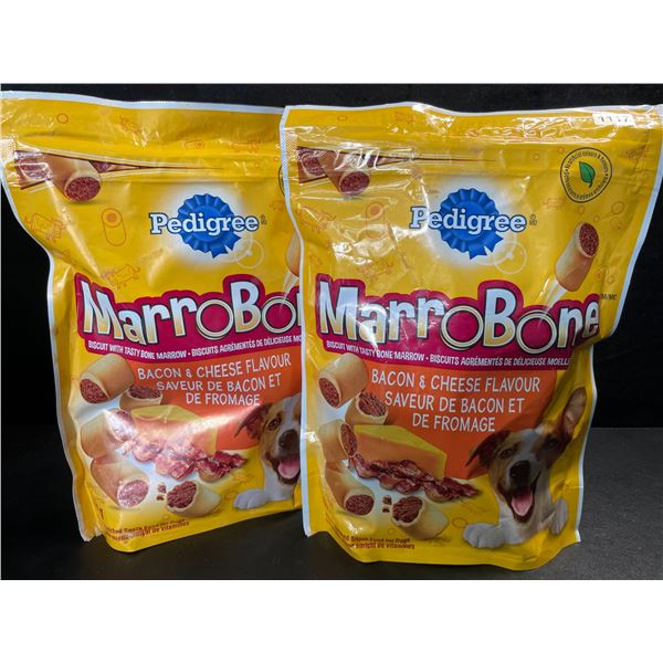 2 Bags of Pedigree MarroBone Bacon & Cheese Flavour Dog Treats - 680g - New