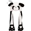 Image 1 : 1 Kids/Youth Panda Hat with Paws and Dancing Ears - New