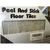 Image 4 : 1 Box of 32 Livelyline Peel and Stick Floor Tiles - New