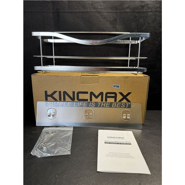 1 Kincmax High Strength Adhesive Bathroom/Shower Shelf - New