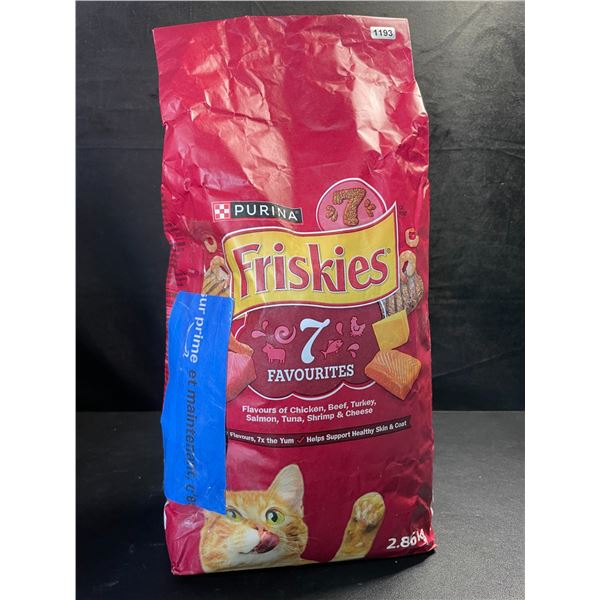 1 Bag of Purina Friskies 7 Favorites Dry Cat Food - 2.86KG - New