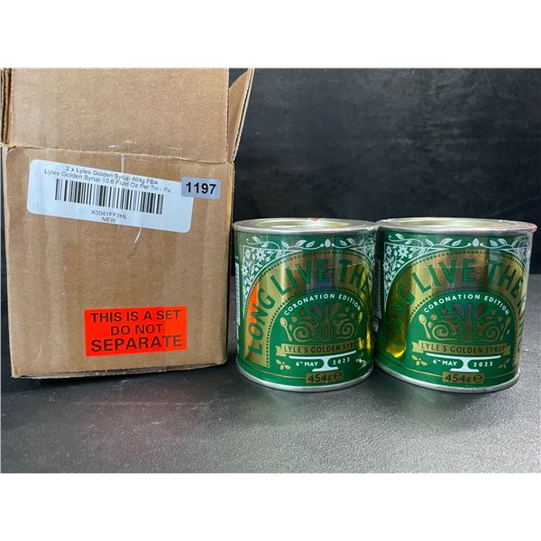 2 Lyles Golden Syrups - 454g Each - New