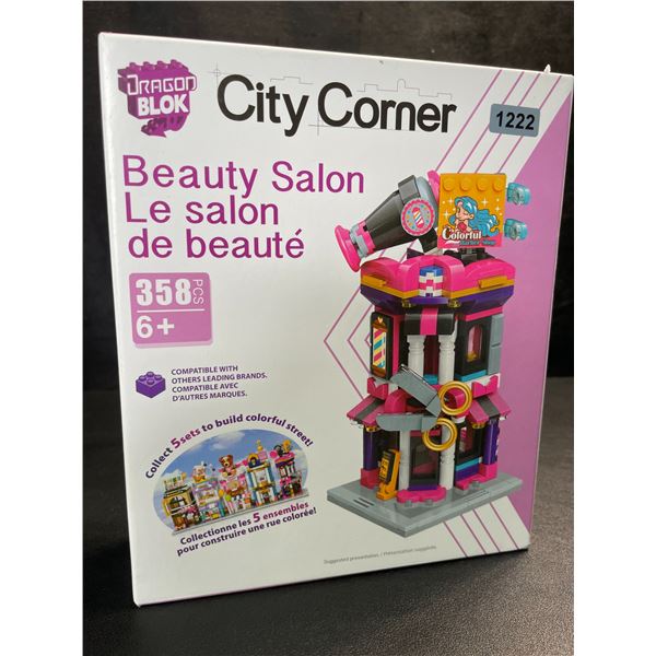 1 DragonBlock City Corner Beauty Salon Lego-Style Toy Building Set (358pcs) - New