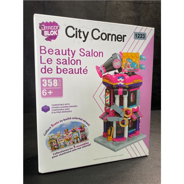 1 DragonBlock City Corner Beauty Salon Lego-Style Toy Building Set (358pcs) - New