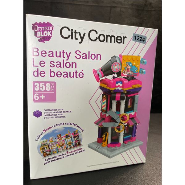 1 DragonBlock City Corner Beauty Salon Lego-Style Toy Building Set (358pcs) - New