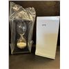 Image 3 : 1 60 Minute Hourglass/Timer Black with White Sand - New