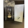 Image 3 : 1 60 Minute Hourglass/Timer Black with White Sand - New