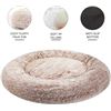 Image 2 : 1 Bedfolks 45-Inch Round Extra Large Soft Plush Shaggy Dog Pet Bed - Calming Dog Bed - New Sealed!