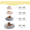 Image 3 : 1 Bedfolks 45-Inch Round Extra Large Soft Plush Shaggy Dog Pet Bed - Calming Dog Bed - New Sealed!