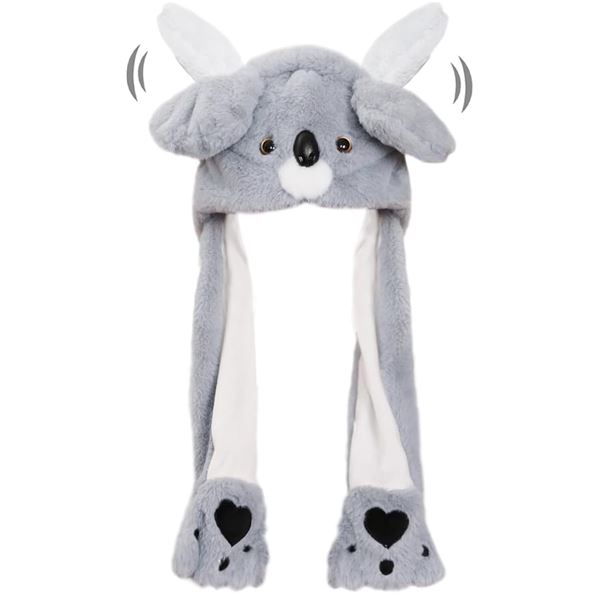 1 Kids/Youth Koala Hat with Paws and Dancing Ears - New