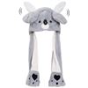 Image 1 : 1 Kids/Youth Koala Hat with Paws and Dancing Ears - New