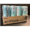 Image 2 : 1 Case of Atypique Non-Alcoholic Gin & Tonic Sparkling Beverages -12 x 355ml Cans - BB: JUN 27/2025