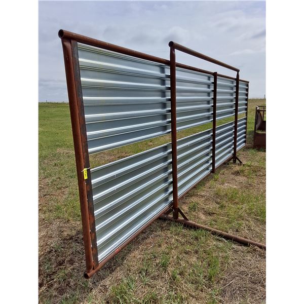 Cattle Steel Wind Panel - 24Ft x 8Ft