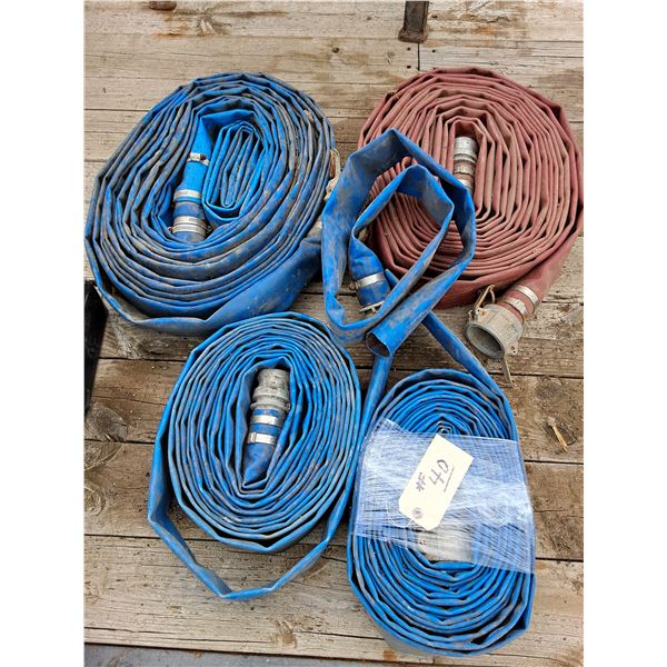 (4) Rolls of Misc Length 2" Water Line w/Couplers