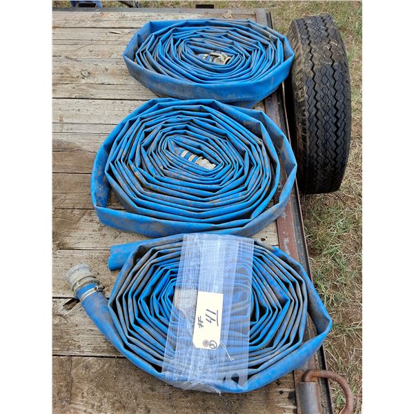 (3) Rolls of Misc Length 2" Water Line w/Couplers