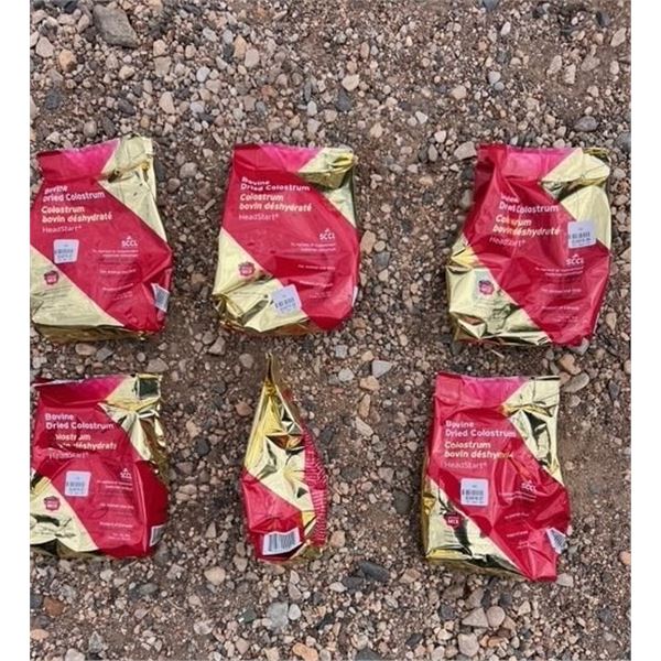 (6) Bags of Bovine Dried Colostrum Head Start
